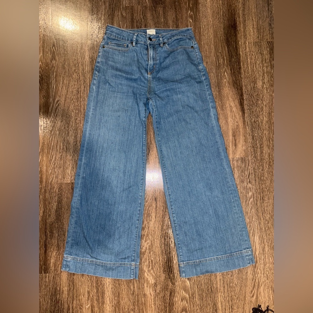 ANN MASHBURN Blue Wide Leg Jeans